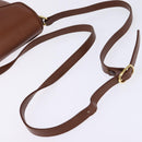 Burberrys Shoulder Bag Leather Brown Gold Auth bs29470-7