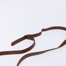 Burberrys Shoulder Bag Leather Brown Gold Auth bs29470-8