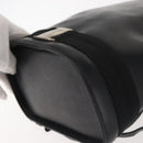 Salvatore Ferragamo Vala Backpack Leather Black Silver Auth bs29472-11