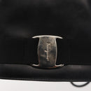 Salvatore Ferragamo Vala Backpack Leather Black Silver Auth bs29472-14
