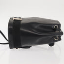 Salvatore Ferragamo Vala Backpack Leather Black Silver Auth bs29472-4