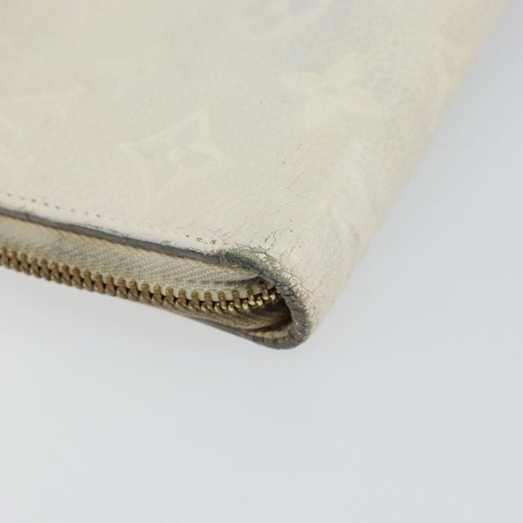 LOUIS VUITTON Empreinte Portefeuille Secret Ron Wallet White M93437 Auth bs29476