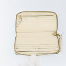 LOUIS VUITTON Empreinte Portefeuille Secret Ron Wallet White M93437 Auth bs29476-9