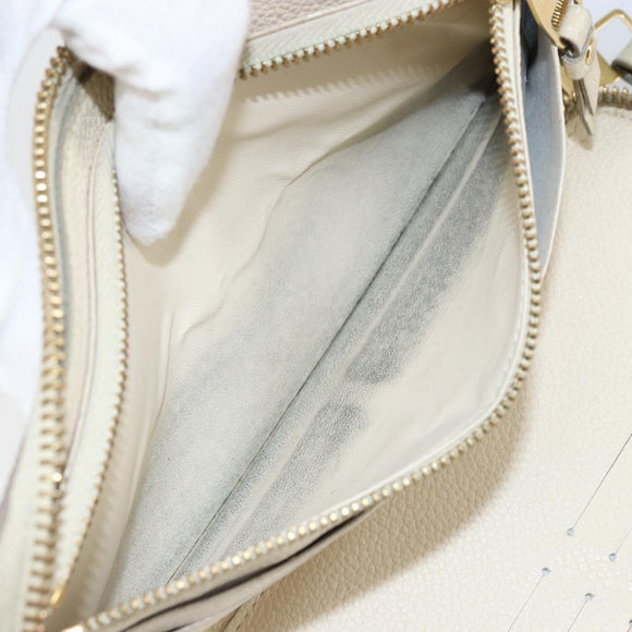 LOUIS VUITTON Empreinte Portefeuille Secret Ron Wallet White M93437 Auth bs29476