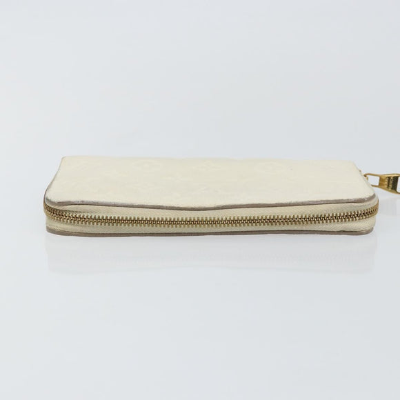 LOUIS VUITTON Empreinte Portefeuille Secret Ron Wallet White M93437 Auth bs29476