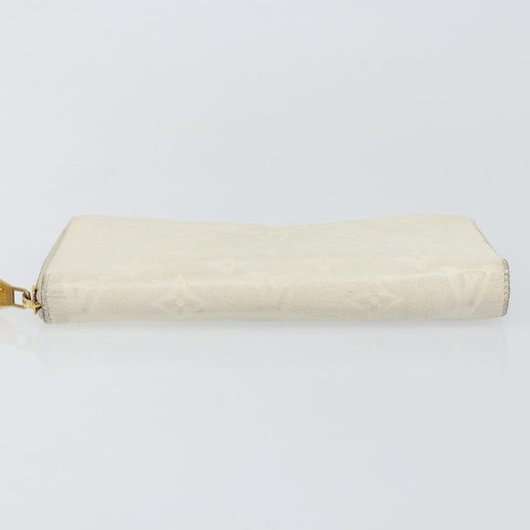 LOUIS VUITTON Empreinte Portefeuille Secret Ron Wallet White M93437 Auth bs29476