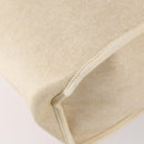 HERMES Tower ash Her bag MM Hand Bag Coated Canvas Beige Auth bs29477-16