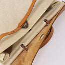 HERMES Tower ash Her bag MM Hand Bag Coated Canvas Beige Auth bs29477-10