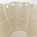 HERMES Tower ash Her bag MM Hand Bag Coated Canvas Beige Auth bs29477-25