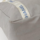 CHANEL Tote Bag Nylon Gray Silver CC Auth bs29478-16