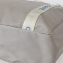 CHANEL Tote Bag Nylon Gray Silver CC Auth bs29478-17