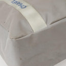 CHANEL Tote Bag Nylon Gray Silver CC Auth bs29478-8