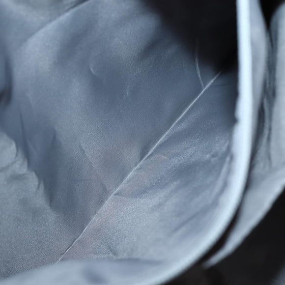 CHANEL Tote Bag Nylon Gray Silver CC Auth bs29478