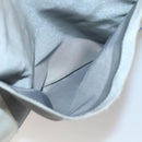 CHANEL Tote Bag Nylon Gray Silver CC Auth bs29478-23