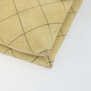 CHANEL Matelasse Chain Shoulder Bag Suede Beige gold CC Auth bs29483-14