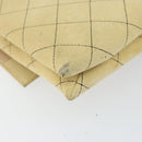 CHANEL Matelasse Chain Shoulder Bag Suede Beige gold CC Auth bs29483-9