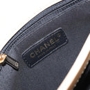 CHANEL Matelasse Chain Shoulder Bag Suede Beige gold CC Auth bs29483-18