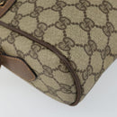 GUCCI GG Supreme Web Sherry Line Shoulder Bag PVC Beige Gold Red Auth bs29489-15