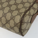 GUCCI GG Supreme Web Sherry Line Shoulder Bag PVC Beige Gold Red Auth bs29489-16