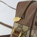 GUCCI GG Supreme Web Sherry Line Shoulder Bag PVC Beige Gold Red Auth bs29489-10