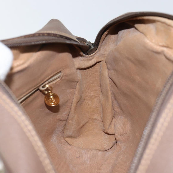 GUCCI GG Supreme Web Sherry Line Shoulder Bag PVC Beige Gold Red Auth bs29489