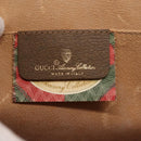 GUCCI GG Supreme Web Sherry Line Clutch Bag PVC Beige Red 89 01 030 Auth bs29490-13