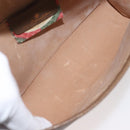 GUCCI GG Supreme Web Sherry Line Clutch Bag PVC Beige Red 89 01 030 Auth bs29490-14