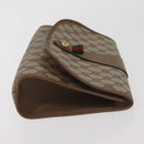 GUCCI GG Supreme Web Sherry Line Clutch Bag PVC Beige Red 89 01 030 Auth bs29490-5