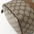 GUCCI GG Supreme Web Sherry Line Bag PVC Beige Gold 111 02 007 Auth bs29491-16