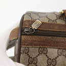 GUCCI GG Supreme Web Sherry Line Bag PVC Beige Gold 111 02 007 Auth bs29491-10