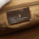 GUCCI GG Supreme Web Sherry Line Bag PVC Beige Gold 111 02 007 Auth bs29491-18