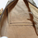 GUCCI GG Supreme Web Sherry Line Bag PVC Beige Gold 111 02 007 Auth bs29491-20