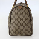 GUCCI GG Supreme Web Sherry Line Bag PVC Beige Gold 111 02 007 Auth bs29491-3