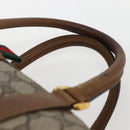 GUCCI GG Supreme Web Sherry Line Bag PVC Beige Gold 111 02 007 Auth bs29491-8