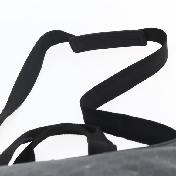 GUCCI GG Supreme Tote Bag PVC Leather 2way Black 162785 Auth bs29492