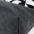 GUCCI GG Supreme Tote Bag PVC Leather 2way Black 162785 Auth bs29492-16