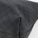 GUCCI GG Supreme Tote Bag PVC Leather 2way Black 162785 Auth bs29492-17