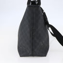 GUCCI GG Supreme Tote Bag PVC Leather 2way Black 162785 Auth bs29492-3