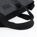 GUCCI GG Supreme Tote Bag PVC Leather 2way Black 162785 Auth bs29492-7