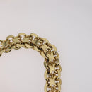 Gianni Versace Hand Bag Leather 2way Black Gold Auth bs29494-11