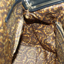 Gianni Versace Hand Bag Leather 2way Black Gold Auth bs29494-22