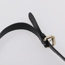 Gianni Versace Hand Bag Leather 2way Black Gold Auth bs29494-8