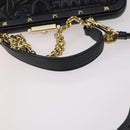 Gianni Versace Hand Bag Leather 2way Black Gold Auth bs29494-9