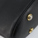 SAINT LAURENT Tote Bag Leather Black Gold Auth bs29495-16