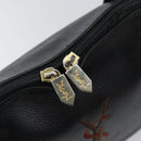 SAINT LAURENT Tote Bag Leather Black Gold Auth bs29495-11