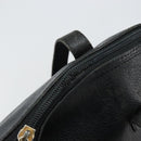 SAINT LAURENT Tote Bag Leather Black Gold Auth bs29495-9