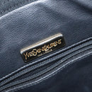 SAINT LAURENT Tote Bag Leather Black Gold Auth bs29495-18