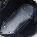 SAINT LAURENT Tote Bag Leather Black Gold Auth bs29495-12