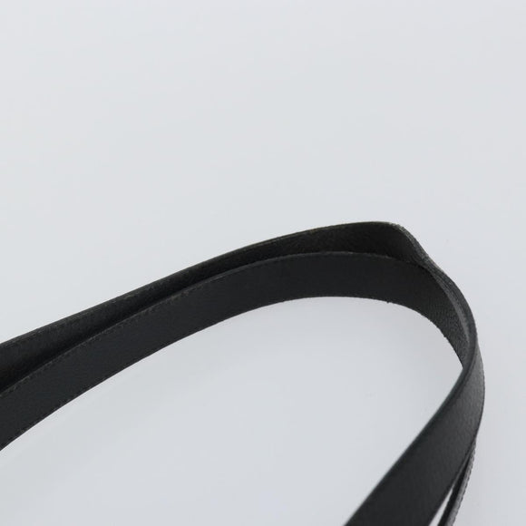 SAINT LAURENT Tote Bag Leather Black Gold Auth bs29495