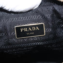 PRADA Shoulder Bag Leather Gray Gold Auth bs29496-18